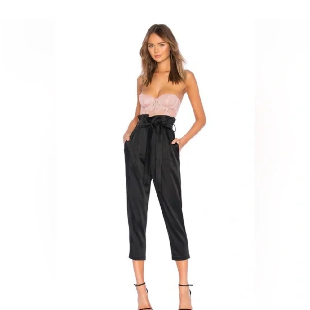 Amanda Uprichard Black Cropped Pants